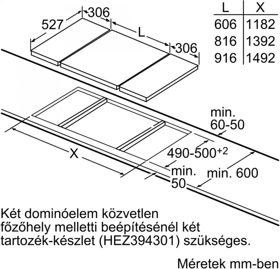 Bosch PIB375FB1E beépíthető dominó főzőlap kép 8