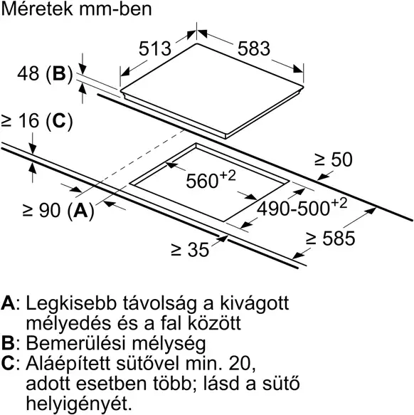 Bosch PKE645BA2E beépíthető kerámia főzőlap kép 5