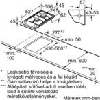 Bosch PRB3A6I40 beépíthető Domino gázfőzőlap kép 8