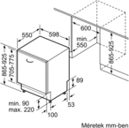 Bosch SBV4HVX14E beépíthető mosogatógép kép 13