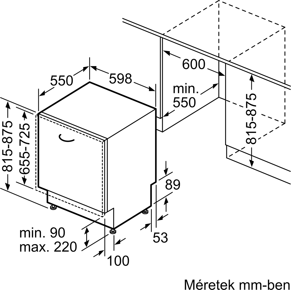 Bosch SMV4EVX08E Beépíthető mosogatógép kép 11
