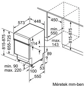 Bosch SPI2HKS42E beépíthető mosogatógép kép 9