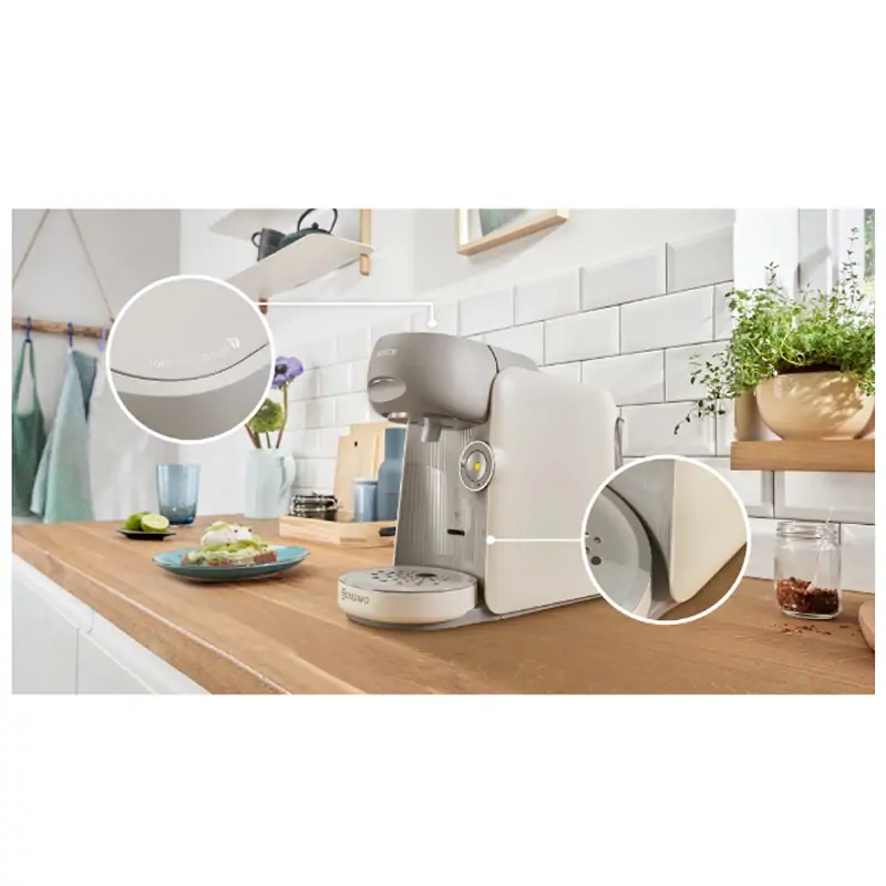 Bosch TAS167P Tassimo Finesse kapszulás kávéfőző (krém) kép 4