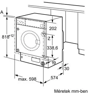 Bosch WIW28542EU BEÉPÍTHETŐ MOSÓGÉP kép 6