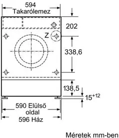 Bosch WIW28542EU BEÉPÍTHETŐ MOSÓGÉP kép 8