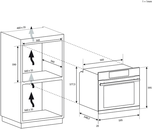 Candy F IDC X502 beépíthető önálló sütő kép 5