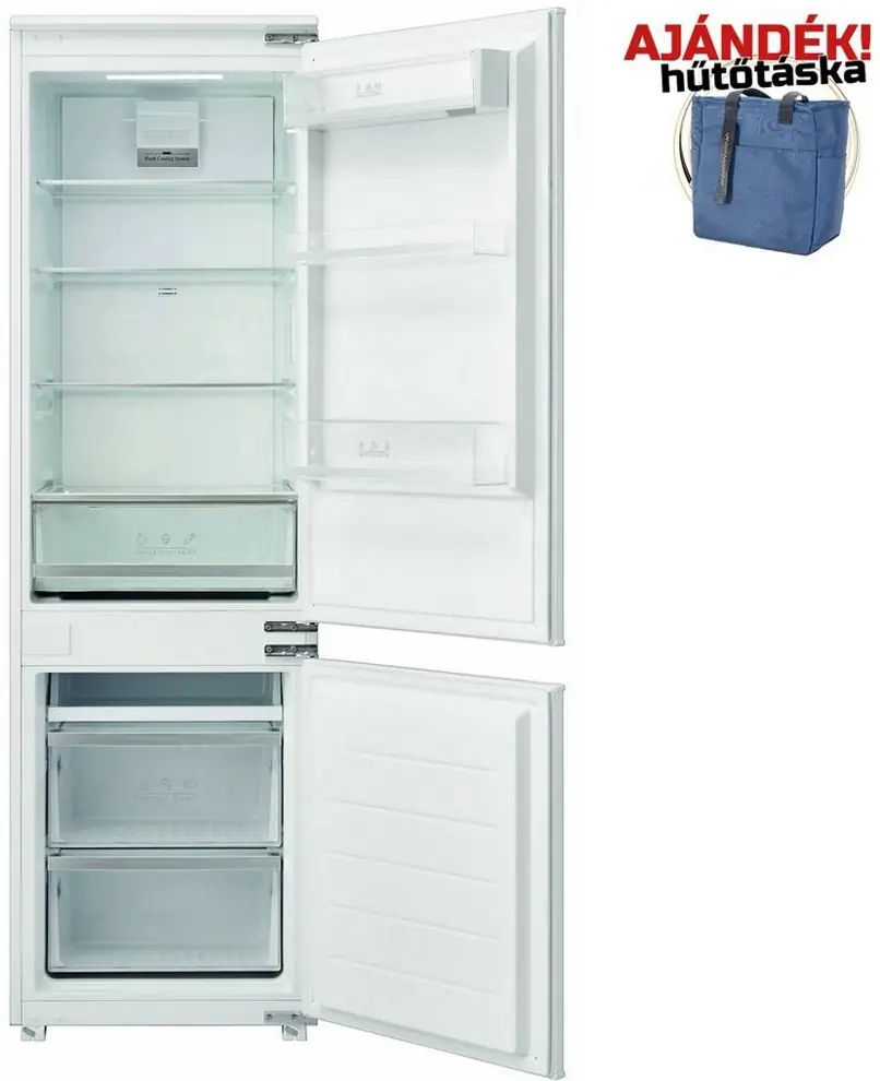 Cata CI-54177 NF ! beépíthető alulfagyasztós hűtőszekrény Fő kép