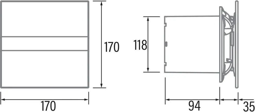 Cata E-120 GT Fürdőszoba és mellékhelyiség szellőztető ventilátorok kép 2