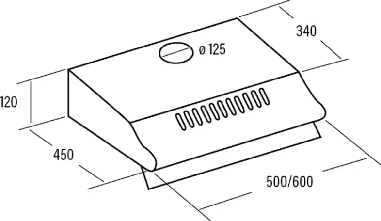 Cata P-3050 IX/L inox standard páraelszívó kép 2