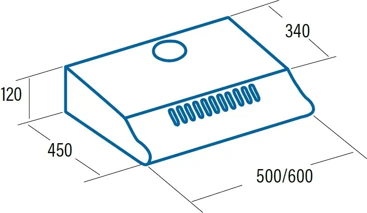 Cata P-3050 WH/L fehér standard páraelszívó kép 2