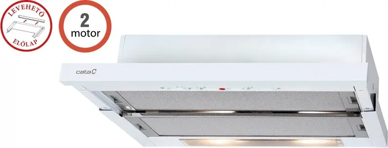 Cata TF-5250 WH/L (2 motoros) kihúzható páraelszívó Fő kép
