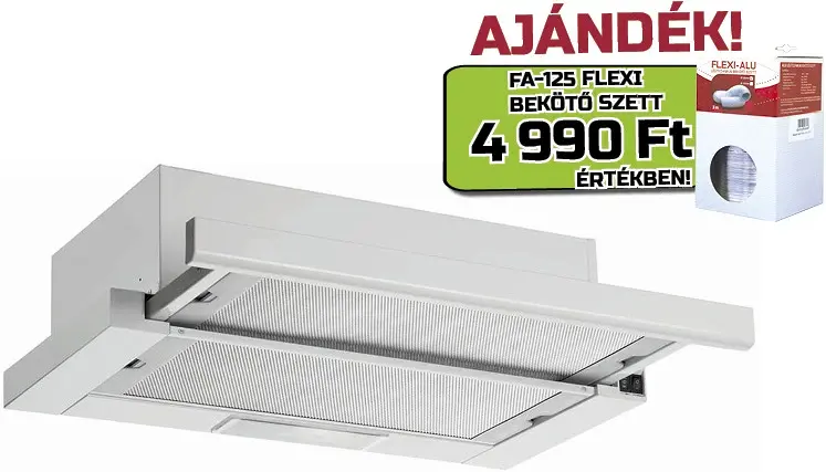 Davoline SPOT Q ECO 60 GR IX kihúzható páraelszívó Fő kép
