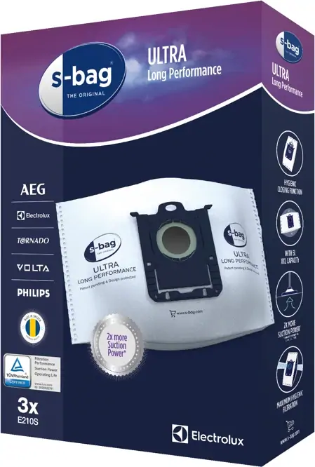 Electrolux E210S s-bag® Ultra hosszú élettartamú porzsák kép 4
