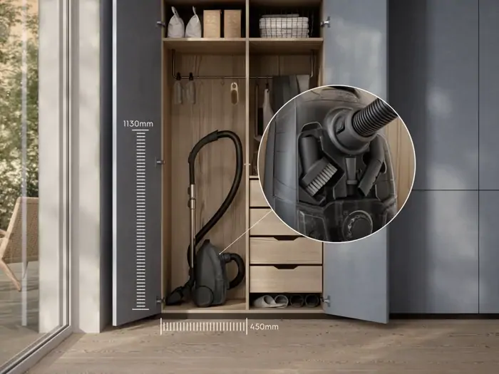 Electrolux EB51C1WP Clean 500 porzsákos porszívó 78 dB kép 11