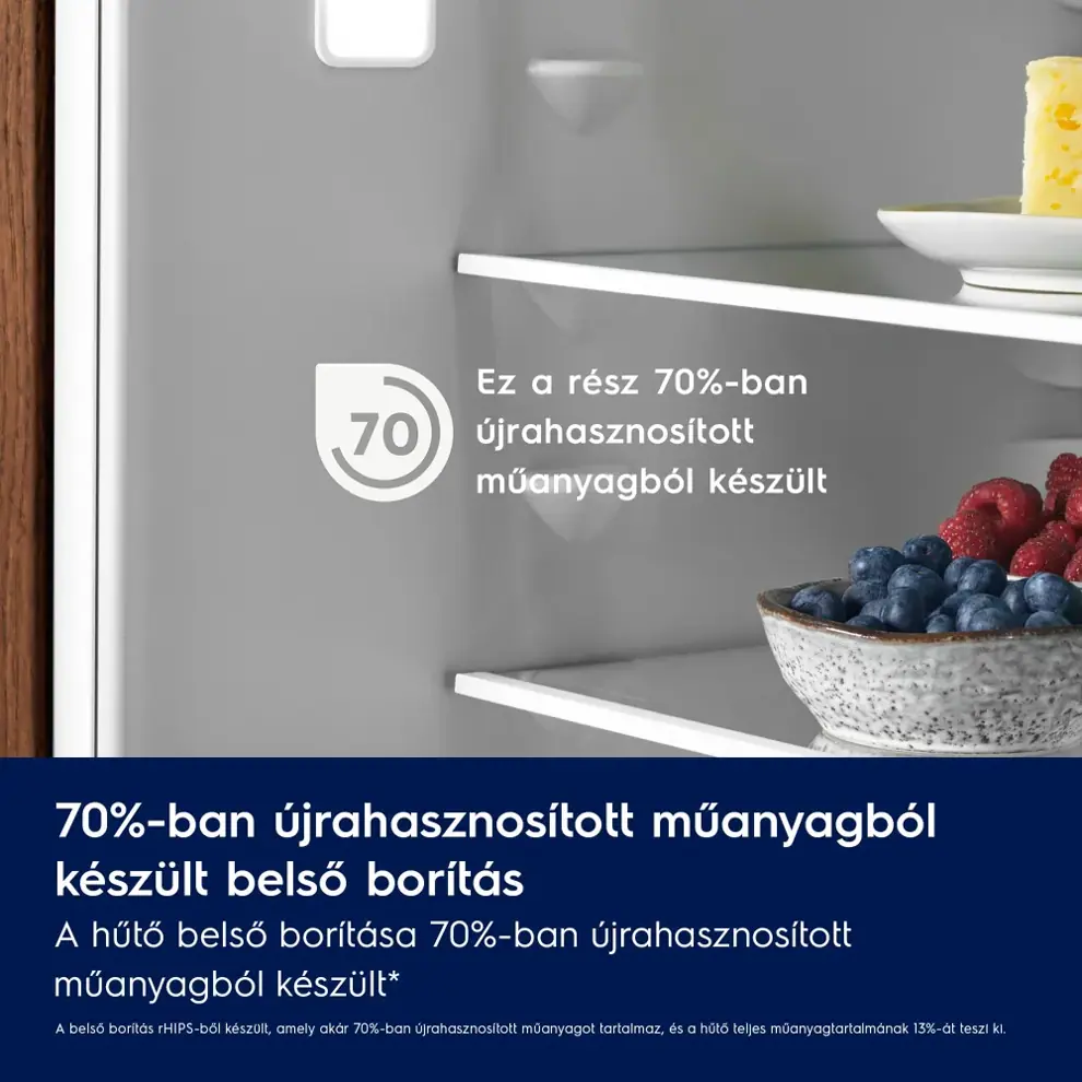Electrolux ENT6MD19S3 TwinTech® 600 No Frost Beépíthető alulfagyasztós kombi hűtő, 188.4 cm kép 5
