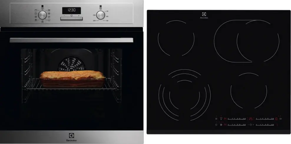 Electrolux EOF3H40BX+EHF6547FXK beépíthető sütő + beépíthető főzőlap Fő kép