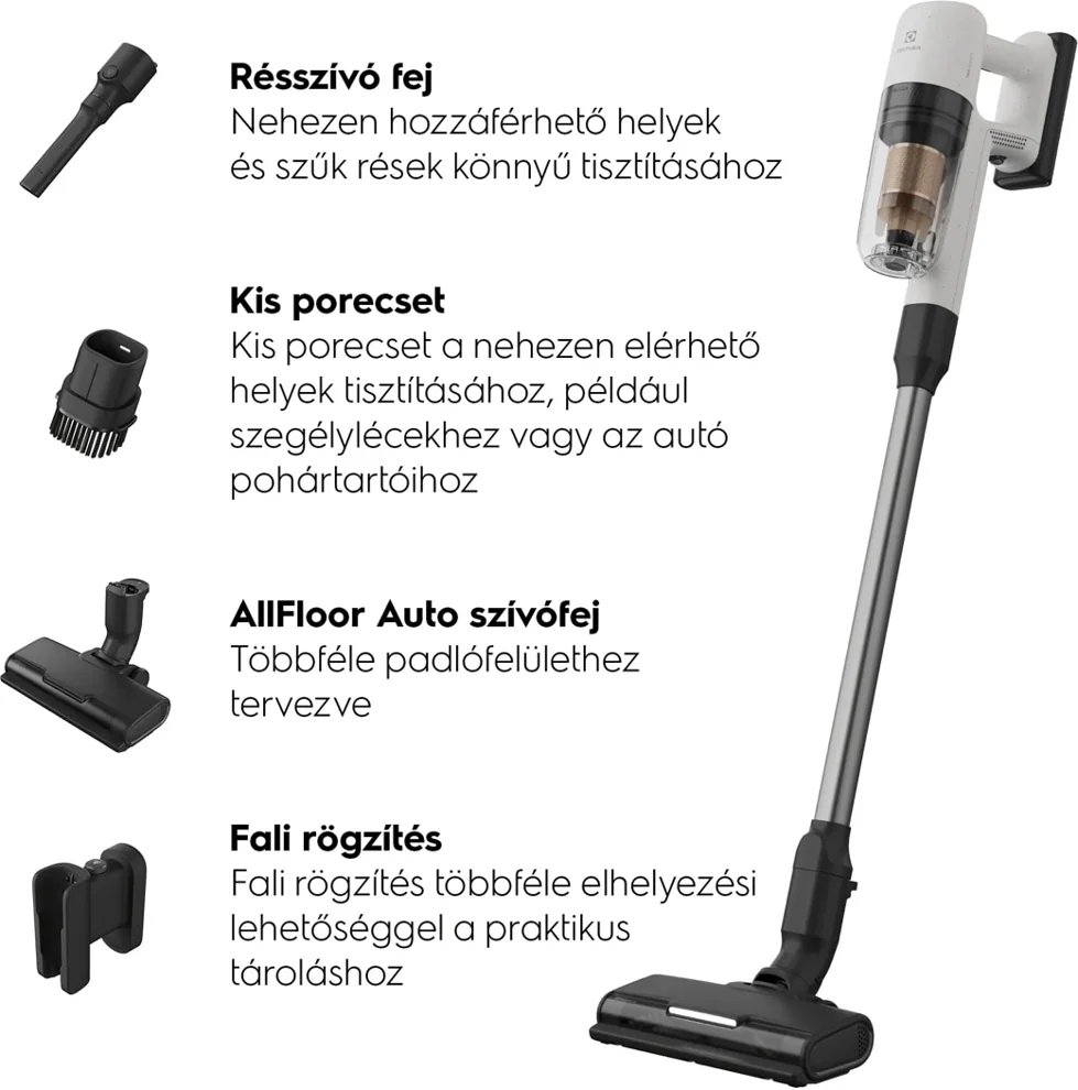 Electrolux EP72UB21SW 700 vezeték nélküli álló porszívó kép 2
