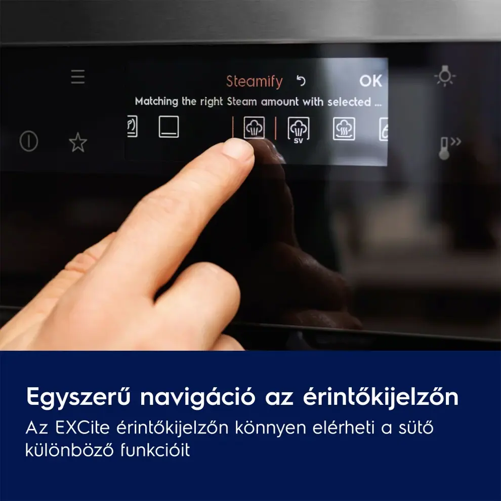 Electrolux LOE8H39Z Sütő, MealAssist 700 sütő, aqua clean tisztítással kép 2