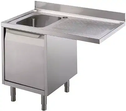 Electrolux professional MARMDXN Standard előkészítők 1 medencés mosogató elem szekrénnyel, jobb oldali csepegtetővel, 1200mm Fő kép