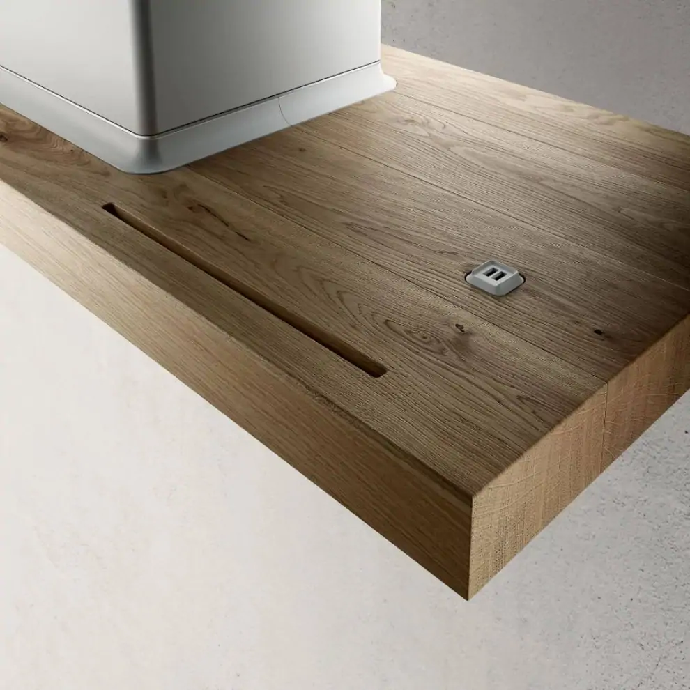 Elica BIO ISLAND WH/A/120X53 ROVERE kürtős páraelszívó kép 2