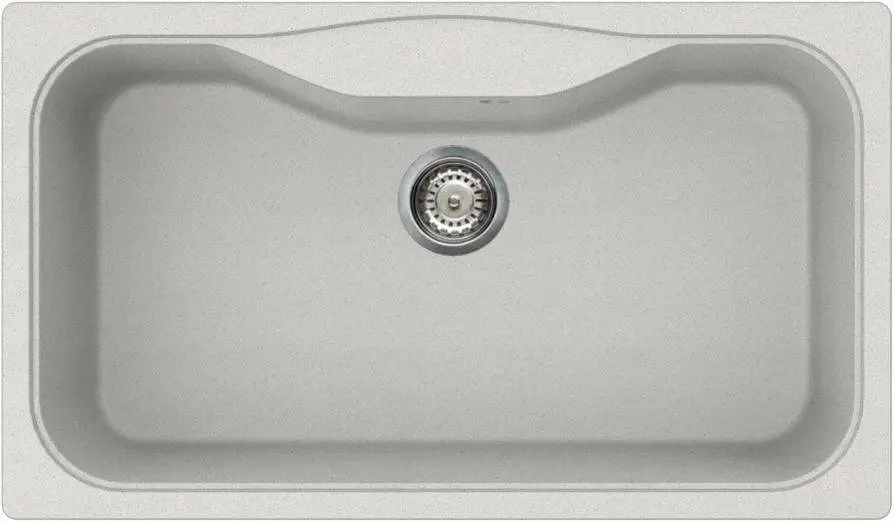 Elleci Fox 360 G52 bianco pietra (LGF36052) Gránit mosogatótálcák Fő kép
