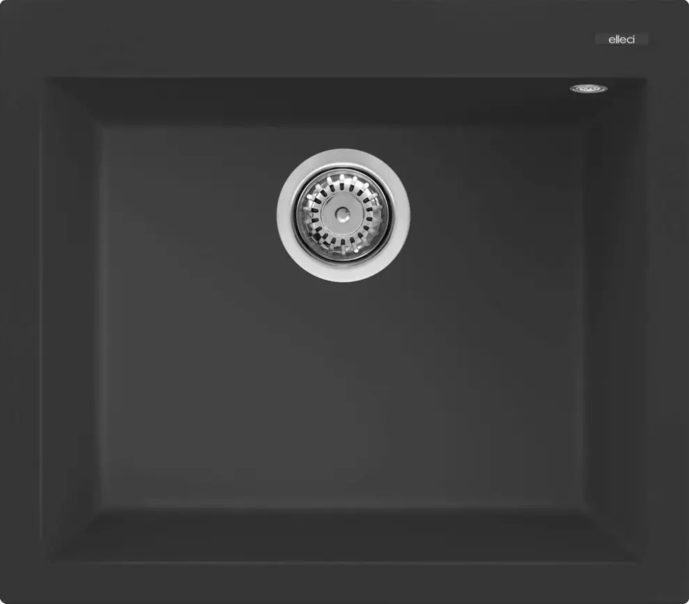 Elleci Quadra 105 G40 nero (LGQ10540) Gránit mosogatótálcák Fő kép