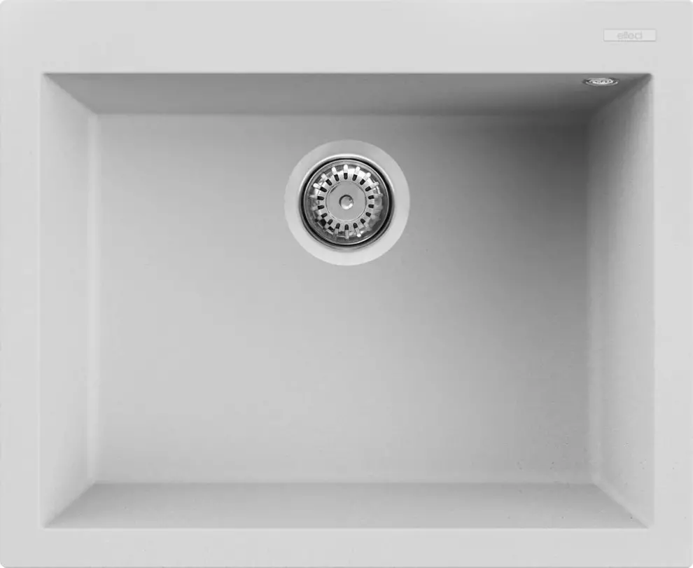 Elleci Quadra 110 G68 bianco (LGQ11068) Gránit mosogatótálcák Fő kép