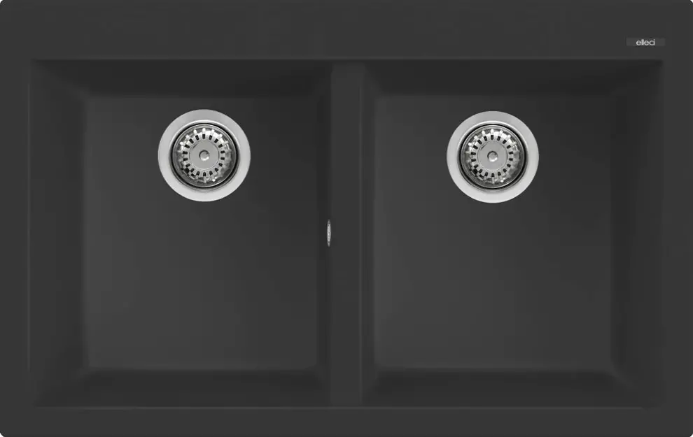 Elleci Quadra 350 G40 nero (LGQ35040) Gránit mosogatótálcák Fő kép
