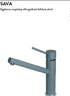Elleci Sava M73 titanium (MMKSAV73) Csaptelepek kép 2