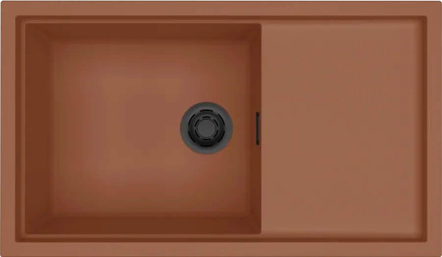 Elleci Sintesi 410 K83 Cavern Clay fekete tartozékokkal Keratek mosogatótálcák Fő kép