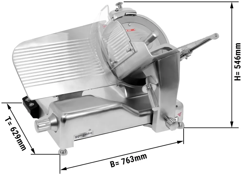 Ggm gastro AMH350 Szeletelőgép - 400 W - Kés: Ø 350 mm kép 2