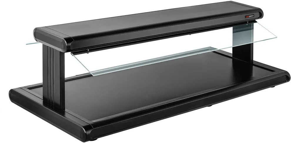 Ggm gastro AWTC1564 Melegentartó lap - vendéglátóipari - 1.528 mm - 1,26 kW - leheletvédő üveggel kép 3