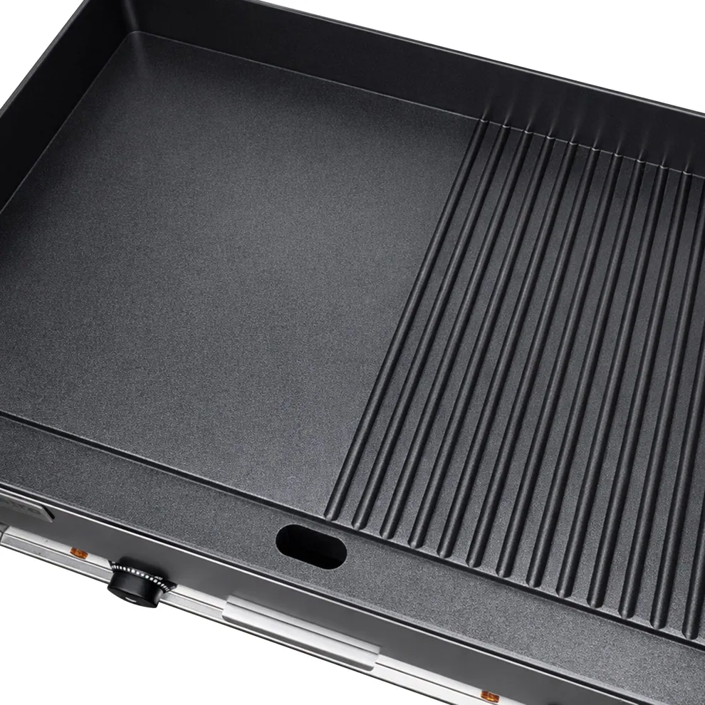 Ggm gastro BPJ642GG Elektromos rostlap - 4,4 kW - Sima és bordázott - Sütőfelület: 600x335 mm - asztali - Professzionális kép 7