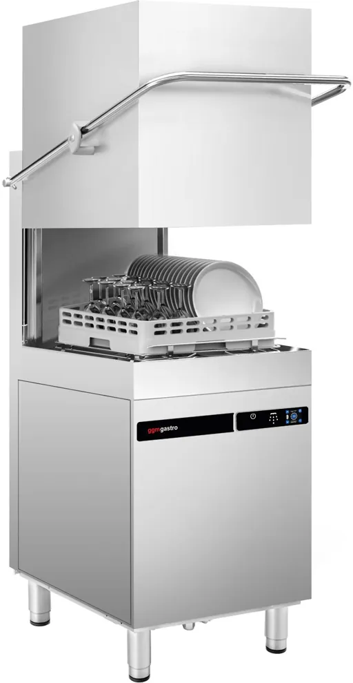 Ggm gastro DSOZ445N Kalapos mosogatógép - érintőkijelzős vezérlés - 9,66 kW - mosogatószer- és öblítőszer-adagolóval, ürítőszivattyúval kép 3