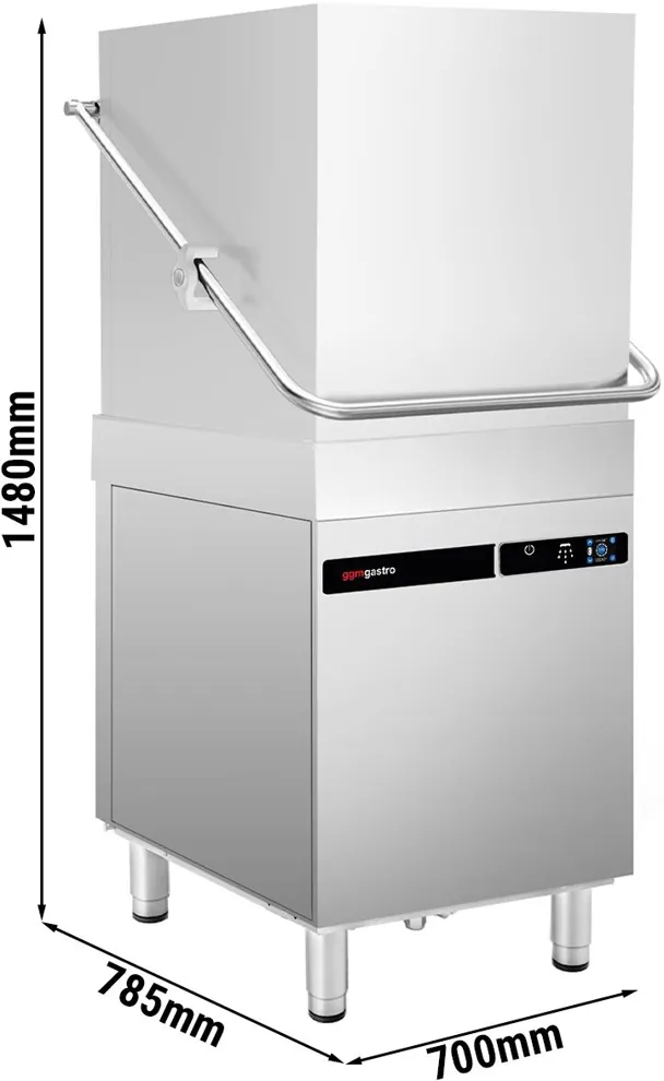 Ggm gastro DSOZ445N Kalapos mosogatógép - érintőkijelzős vezérlés - 9,66 kW - mosogatószer- és öblítőszer-adagolóval, ürítőszivattyúval kép 7