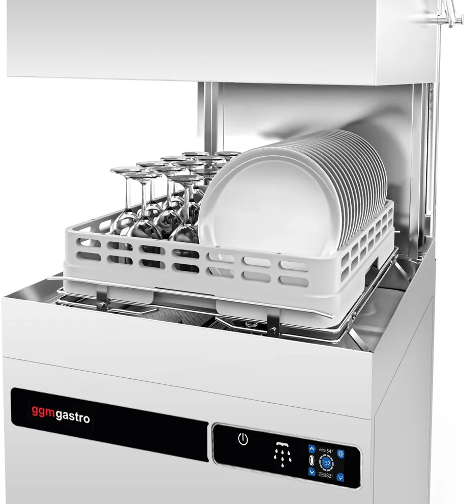 Ggm gastro DSOZ445N Kalapos mosogatógép - érintőkijelzős vezérlés - 9,66 kW - mosogatószer- és öblítőszer-adagolóval, ürítőszivattyúval kép 10