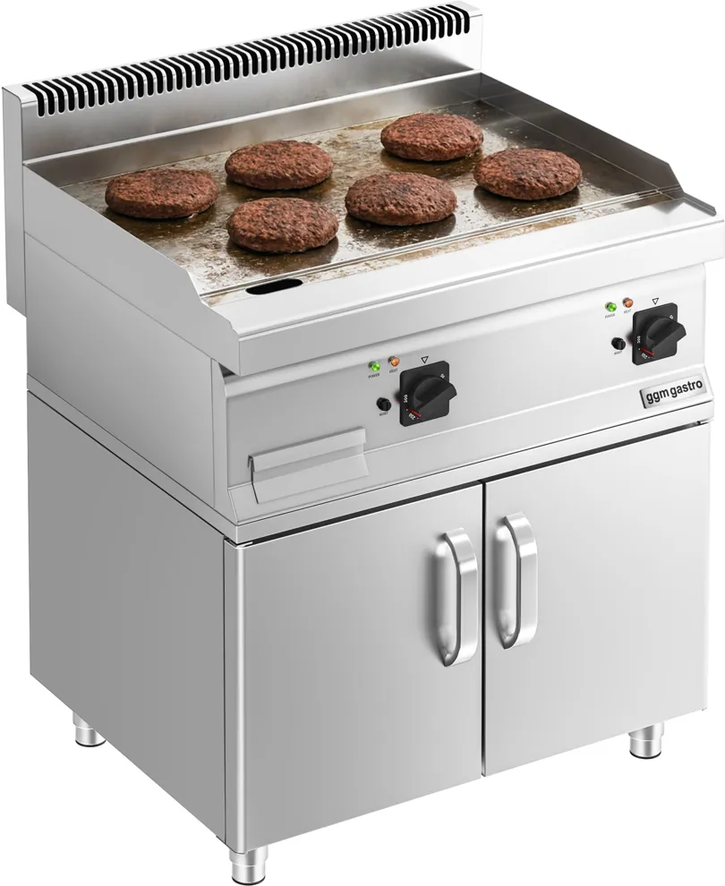 Ggm gastro EBK66-EUBK66-E Elektromos rostlap - 9 kW - Sima - Sütőfelület: 595x500 mm - álló - alsó állvánnyal - Professzionális kép 3