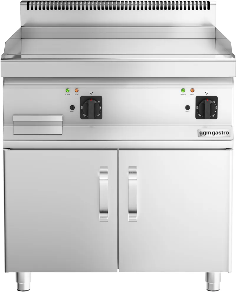 Ggm gastro EBK66-EUBK66-E Elektromos rostlap - 9 kW - Sima - Sütőfelület: 595x500 mm - álló - alsó állvánnyal - Professzionális kép 5