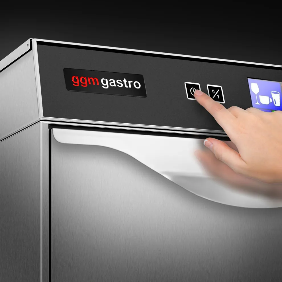 Ggm gastro GE500ND Ipari mosogatógép - elektronikus vezérlés - 3,55 kW - beépített mosogatószer- és öblítőszer-adagolóval, leeresztő szivattyúval kép 11