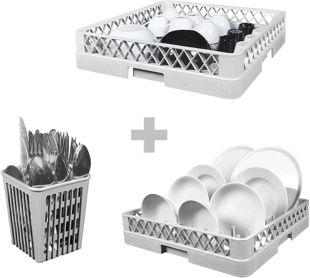 Ggm gastro GLOZ50 Ipari mosogatógép - érintőgombos vezérlés - 3,6 kW - beépített mosogatószer- és öblítőszer-adagolóval, leeresztő szivattyúval kép 11