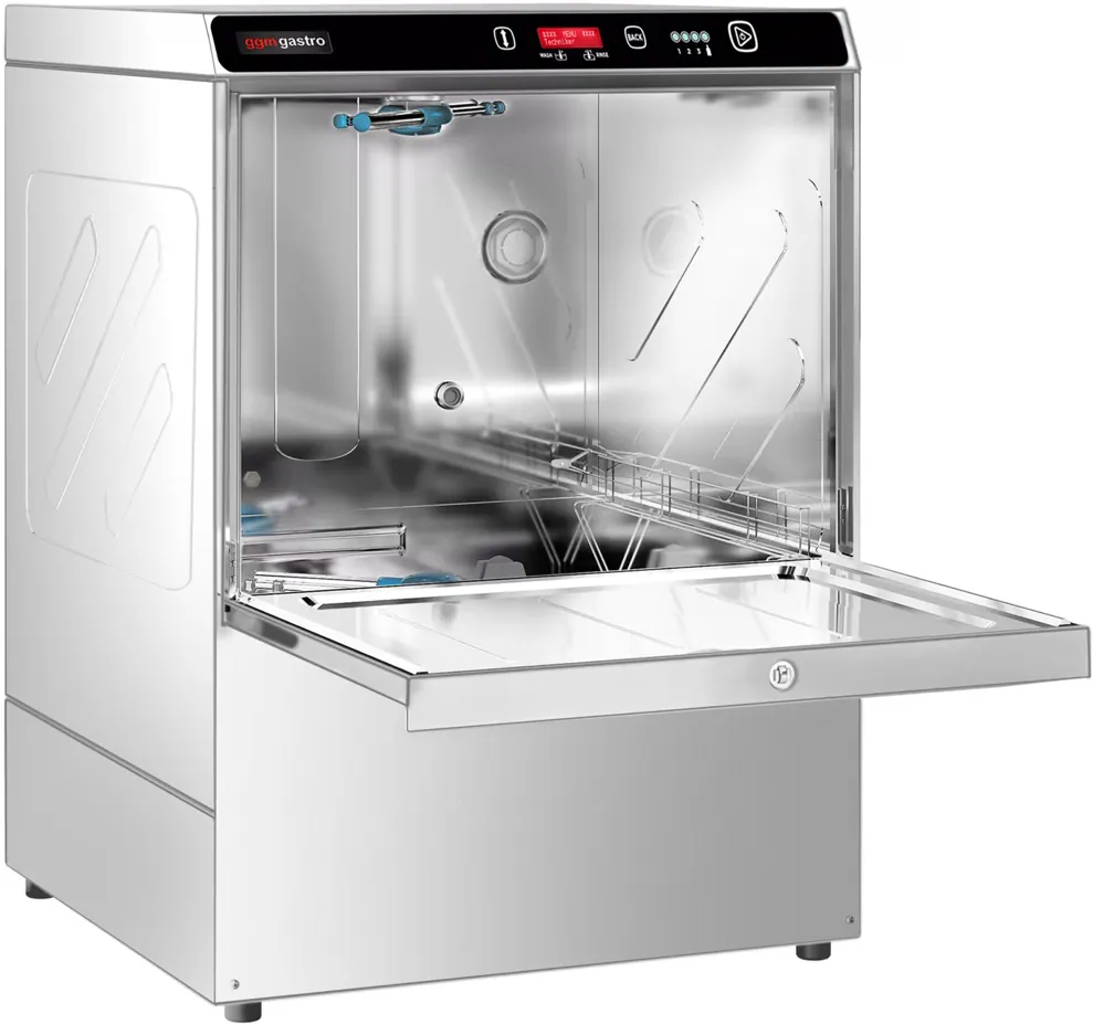 Ggm gastro GSH360 Ipari pohár- és palackmosogató - elektronikus vezérlés - 7,45 kW - beépített mosogatószer- és öblítőszer-adagolóval kép 4