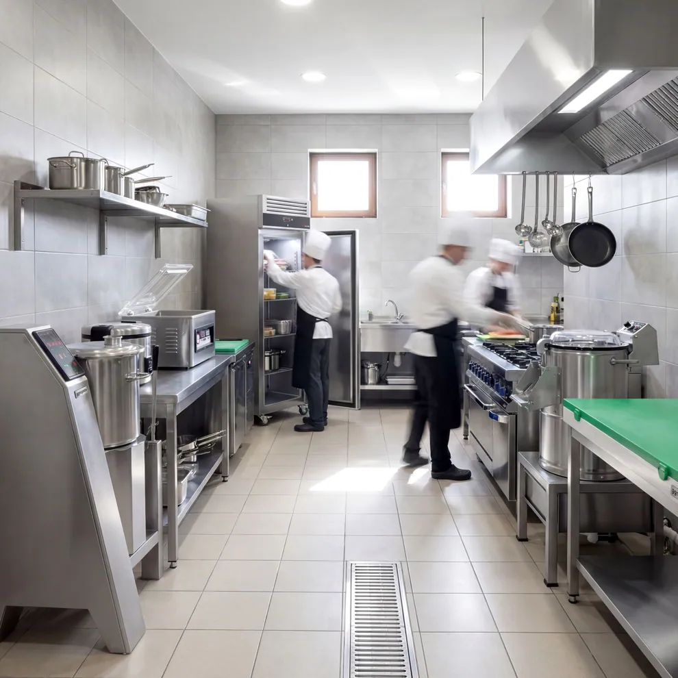 Ggm gastro KG400T1ND Hűtőszekrény Rozsdamentes acél ECO - 400 l - akár −2…+8 °C - mit 1 ajtó - Légkeveréses hűtés, automatikus leolvasztás, zárható ajtó, R290 kép 13