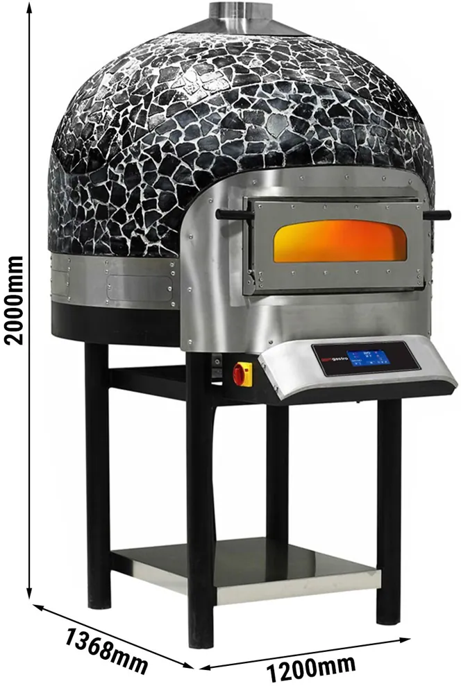 Ggm gastro SPOE01N Elektromos pizzakemence - 6x Ø 30 cm - max. 400 °C - érintőkijelzős kép 2