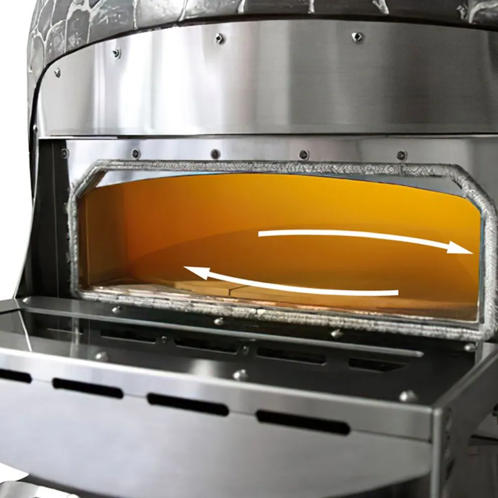 Ggm gastro SPOE01N Elektromos pizzakemence - 6x Ø 30 cm - max. 400 °C - érintőkijelzős kép 3