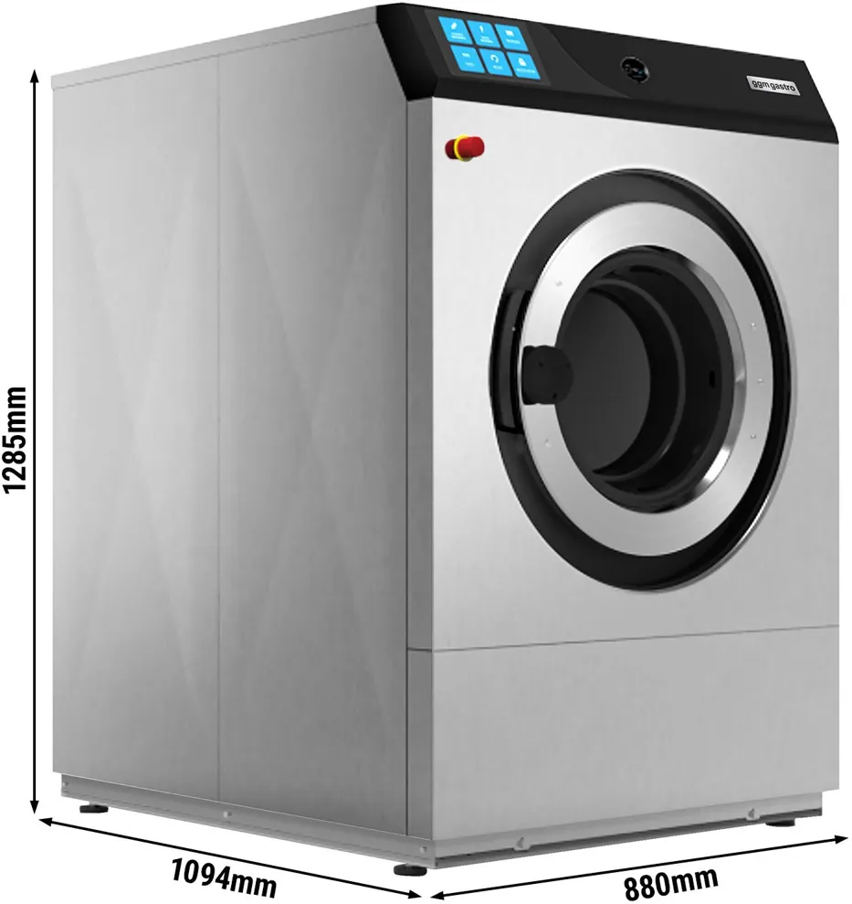 Ggm gastro WEI23-900 Elektromos ipari mosógép - 23 kg - 915 ford./perc - Érintőkijelző kép 2