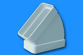 Gonal Lapos csatorna 45° - vízszintes-2 Légtechnikai csövek, elemek és idomok (Webshop) Fő kép