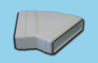 Gonal Lapos csatorna 45° - vízszintes-4 Légtechnikai csövek, elemek és idomok (Webshop) Fő kép