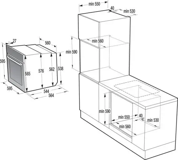 Gorenje BO6735E02XK0 beépíthető önálló sütő kép 9