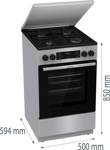 Gorenje GK5C42SJ kombinált tűzhely kép 8