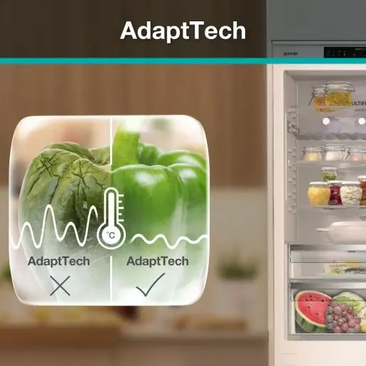 Gorenje NRKI619D61WFE beépíthető alulfagyasztós hűtőszekrény kép 10